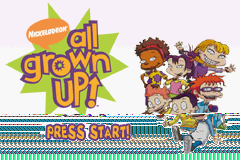 Game Boy Advance Video - All Grown Up! - Volume 1 Title Screen